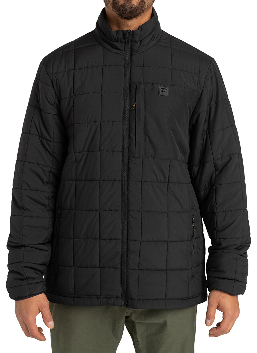 Billabong F1JK47 JOURNEY MOCK NECK Siyah Erkek Düz Yaka Normal Kalıp Ceket