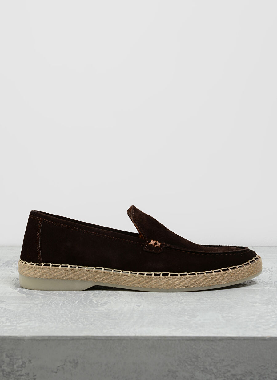 F By Fabrika Deri Kahve Erkek Espadril CARTINE