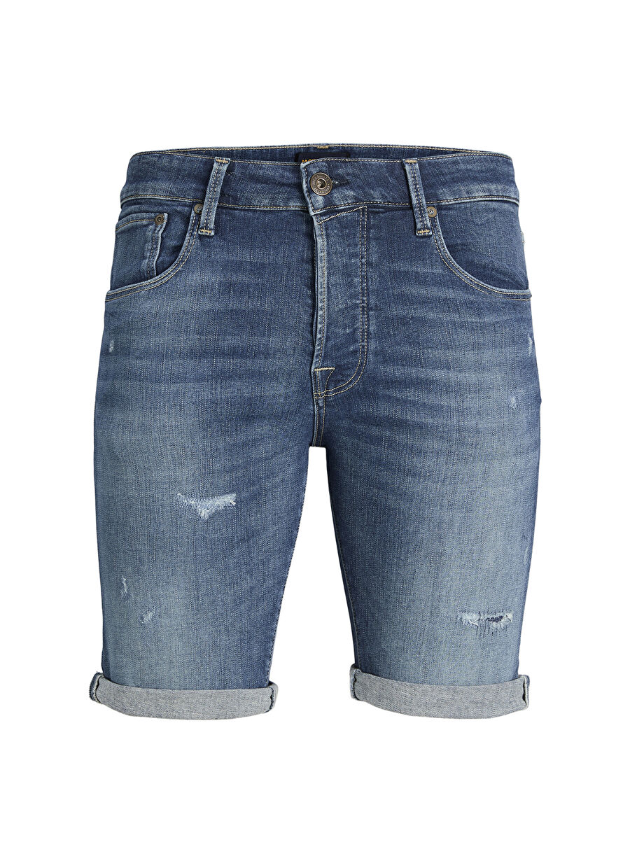 Jack & Jones Erkek Slim Fit Denim Şort JJIRICK JJICON SHORTS JJ 233 50SPS