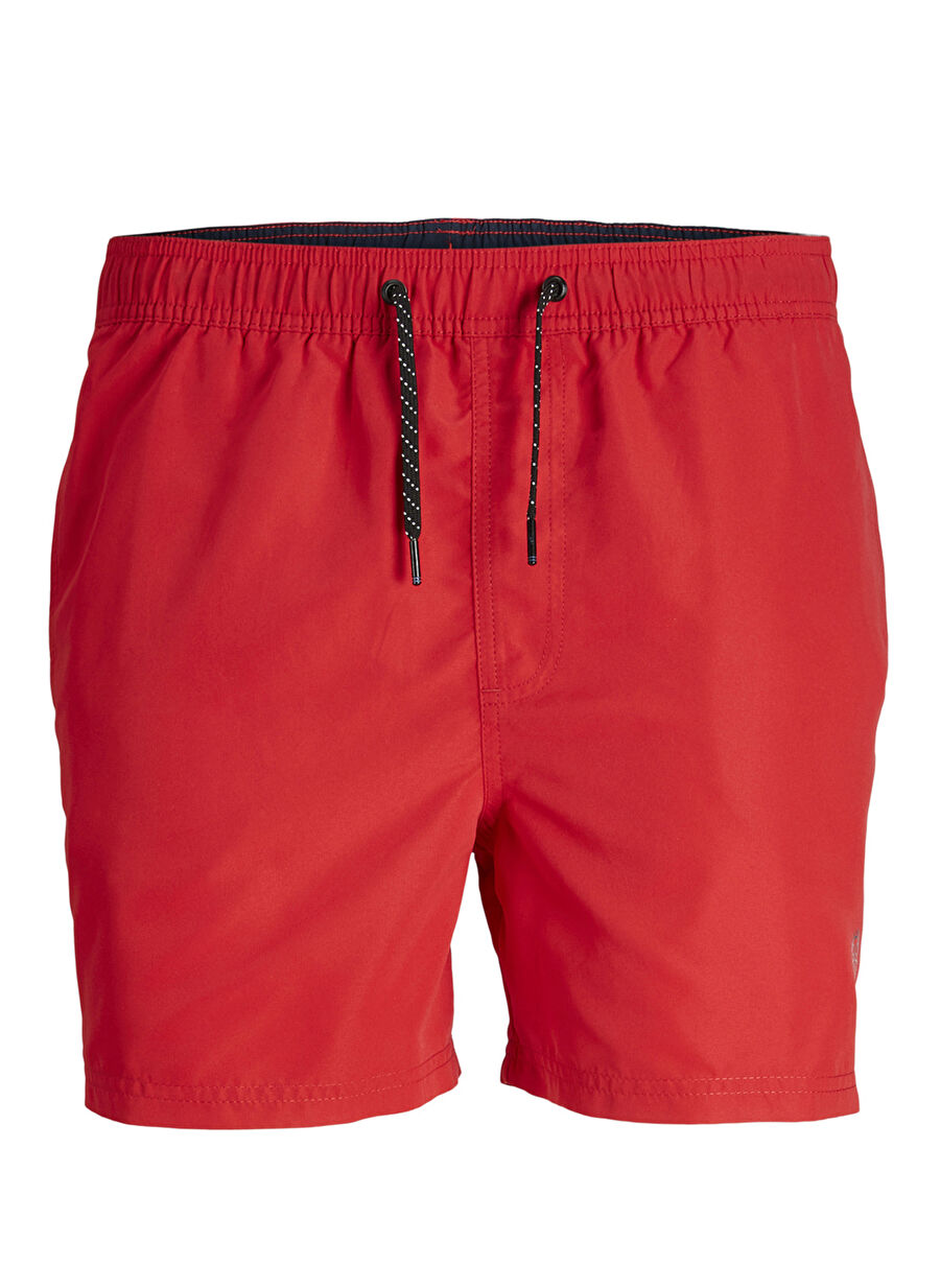 Jack & Jones Dar Kırmızı Erkek Şort JPSTFIJI JJSWIM SOLID SN LY