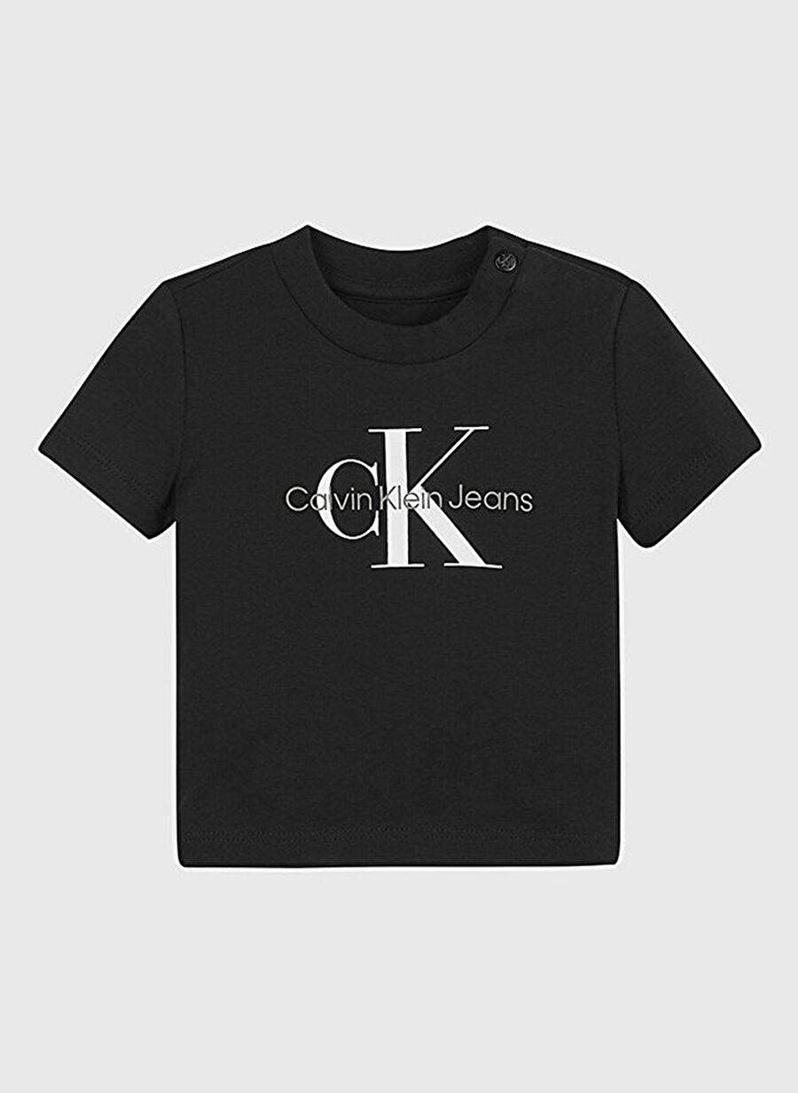 Calvin Klein Baskılı Siyah Bebek T-Shirt IN0IN00001BEH