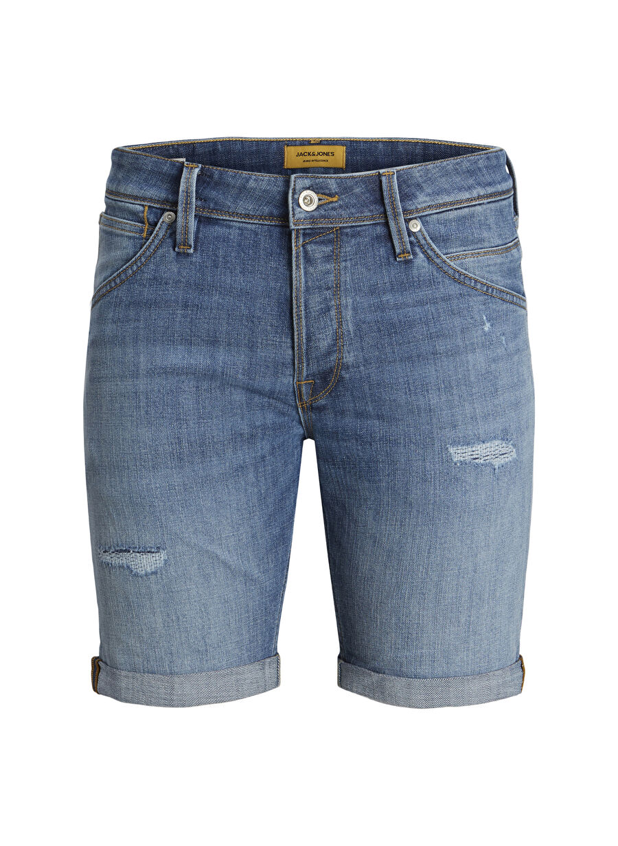 Jack & Jones Normal Mavi Erkek Denim Şort 12226235_JJIRICK JJFOX SHORTS GE 24