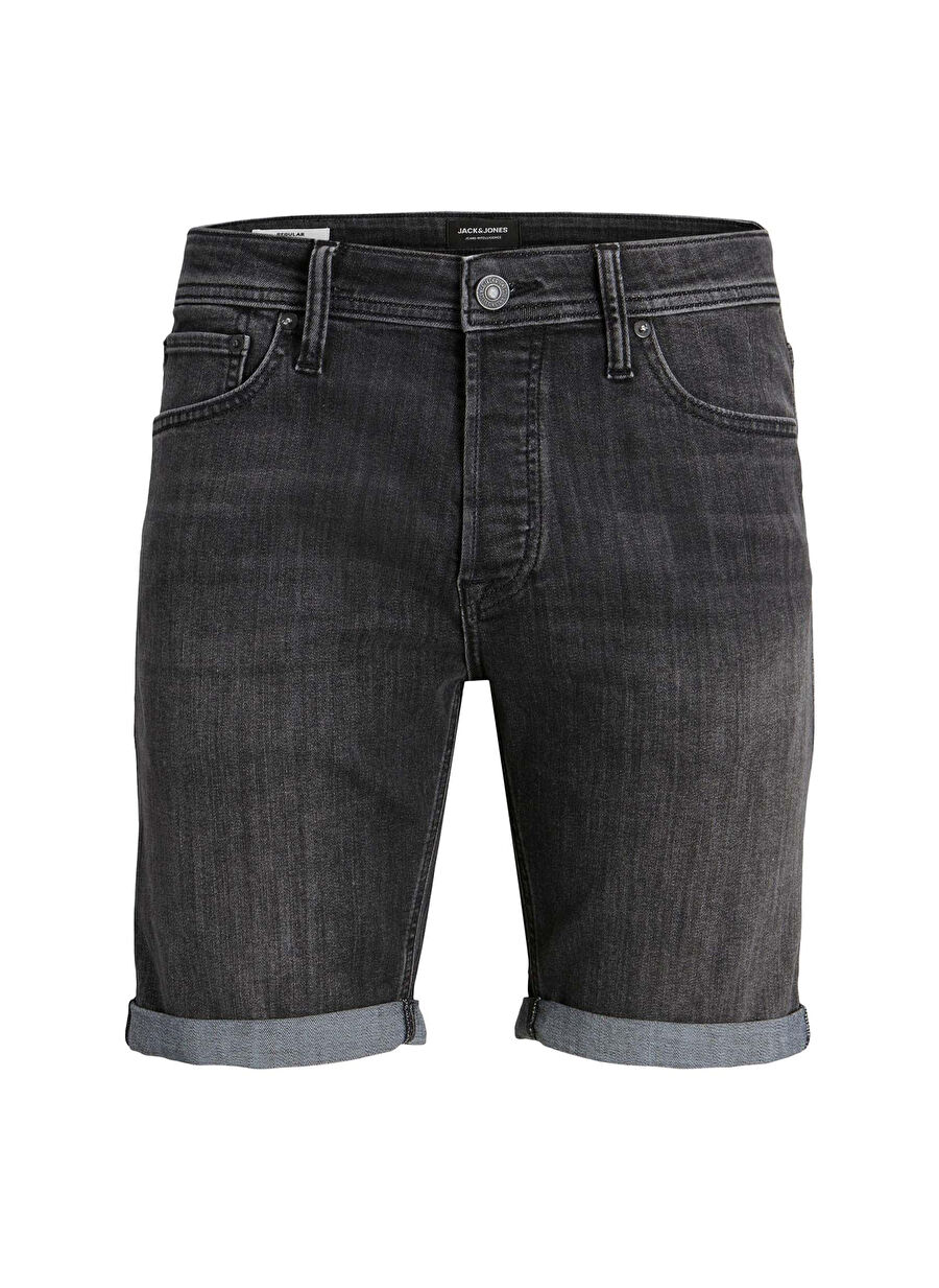 Jack & Jones Siyah Erkek Normal Kalıp Denim Şort 12225902_JJIRICK JJORIGINAL SHORTS