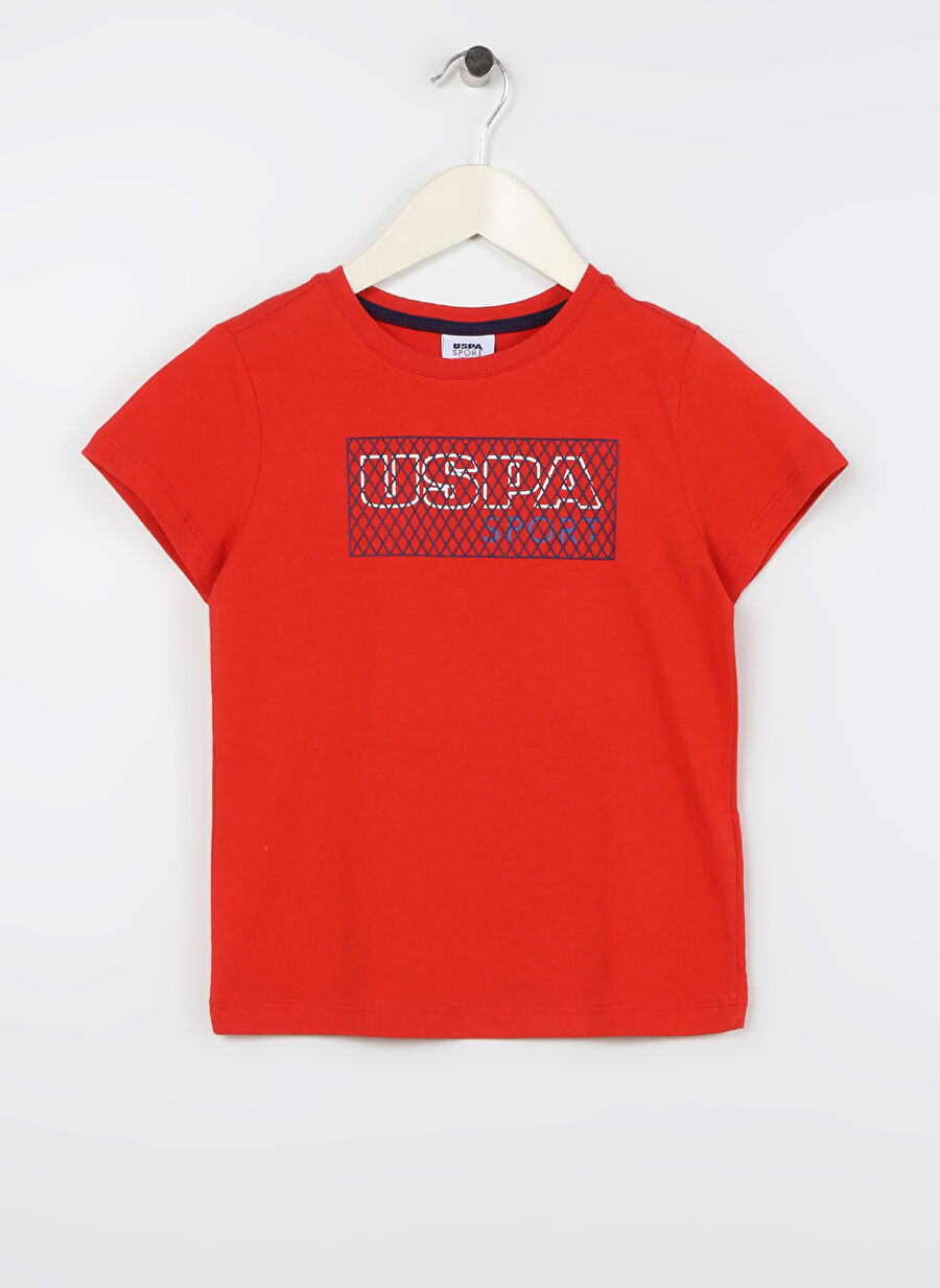 U.S. Polo Assn. Baskılı Kırmızı Erkek Çocuk T-Shirt TUMBESKIDS