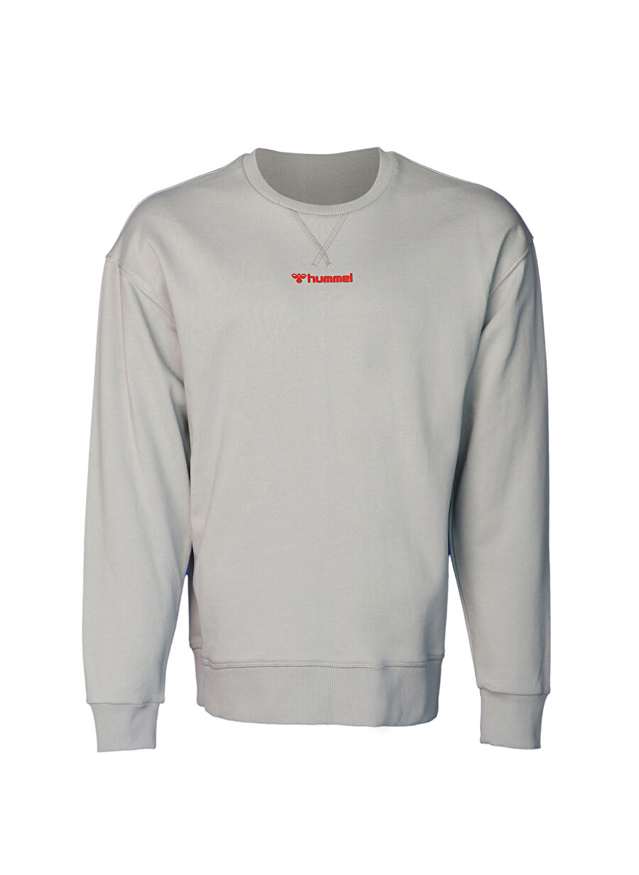 Hummel 921586-2540 HMLBARD SWEATSHIRT Gri Bisiklet Yaka Erkek Sweatshirt