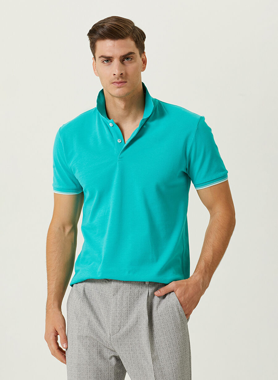 Network Polo Yaka Mint Erkek T-Shirt 1086151