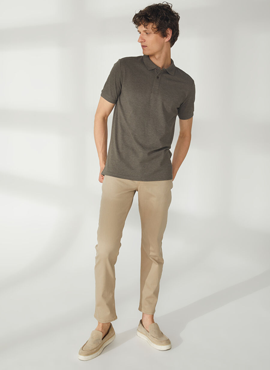 Lee Cooper Normal Bel Slim Straight Bej Erkek Chino Pantolon 232 LCM 221002 JAGGER ND 1 BEJ