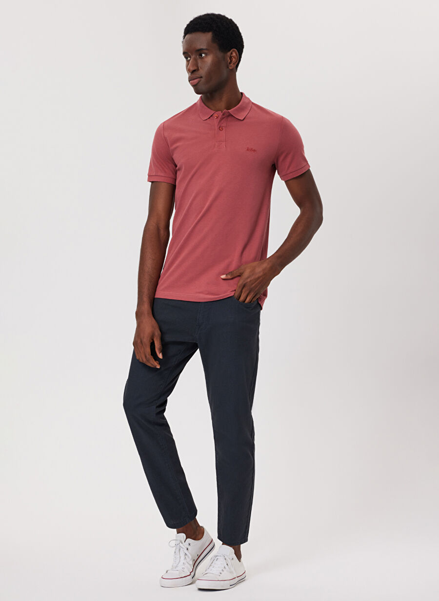 Lee Cooper Pembe Erkek Polo T-Shirt 232 LCM 242048 TWINS PEMBE