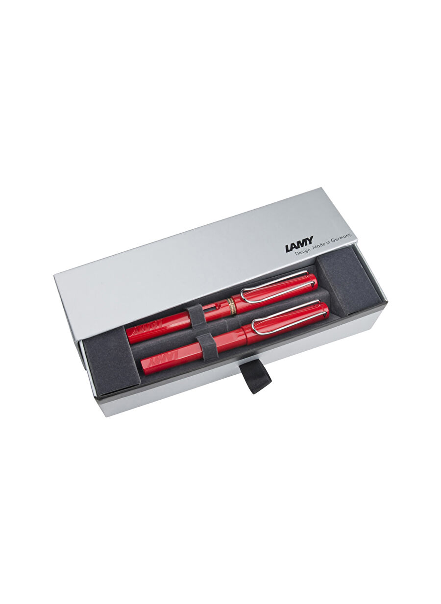 Lamy Safari Dolma&Roller Kalem Seti Kırmızı