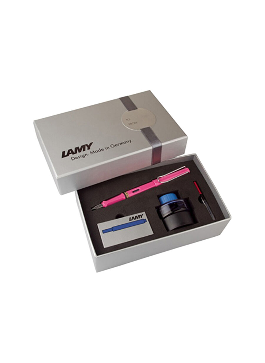 Lamy Safari Dolma Kalem Seti M G.Kutu Pembe