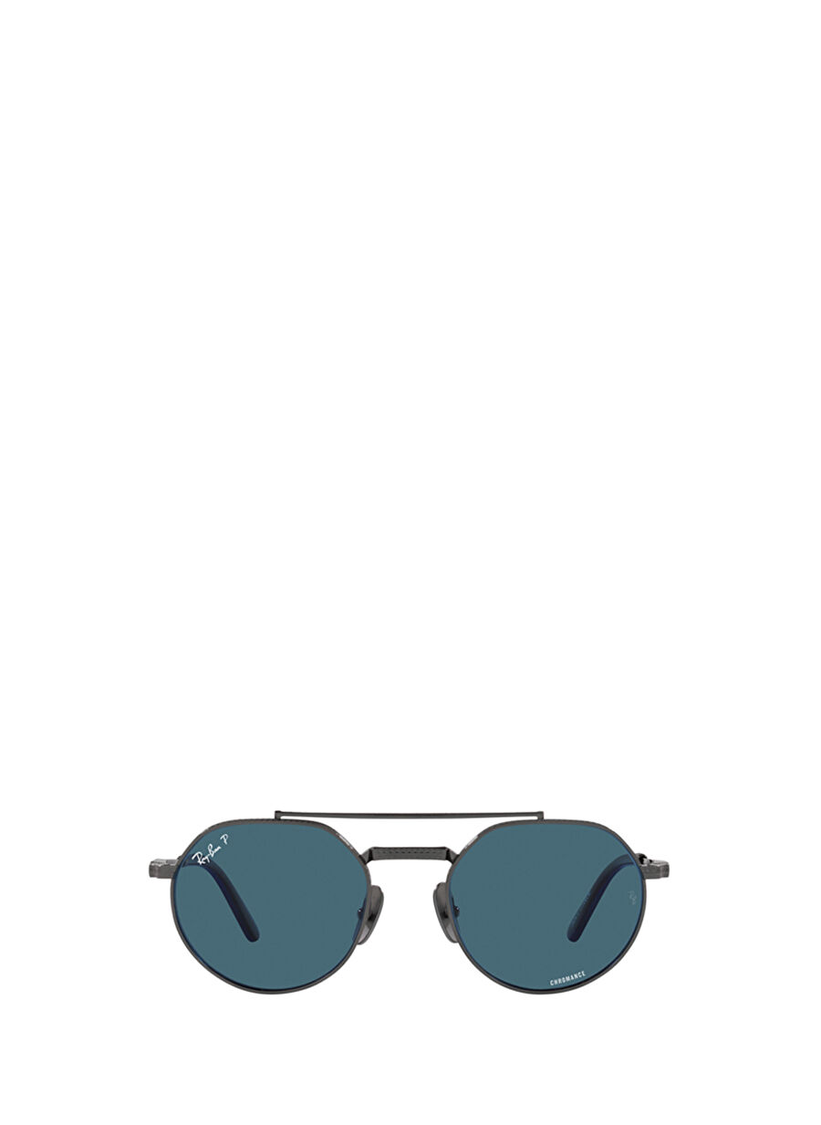 Ray-Ban Jack II Titanium RB8265 Oval Metal Unisex Polarize Güneş Gözlüğü