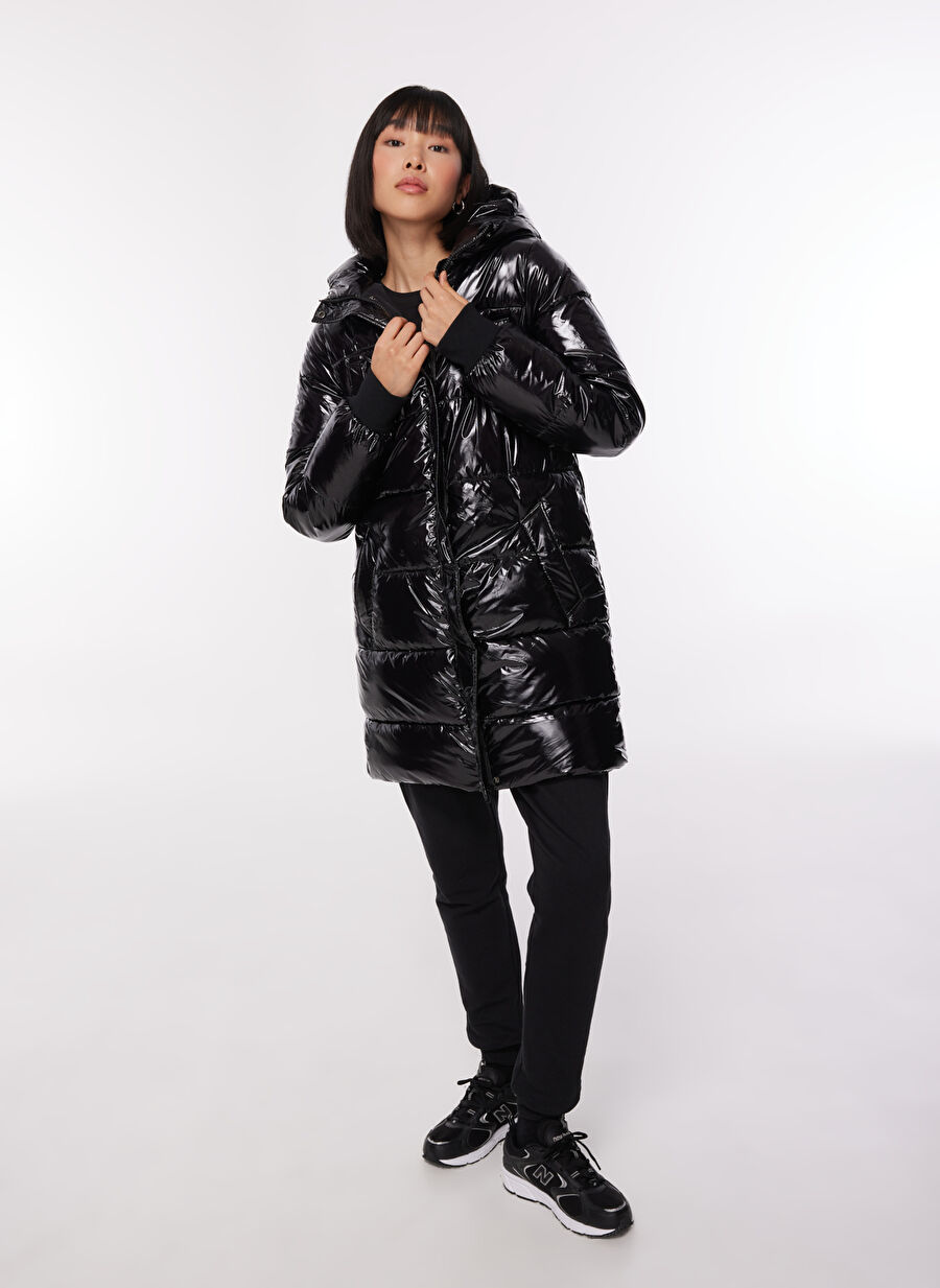 Black On Black Siyah Kadın Mont