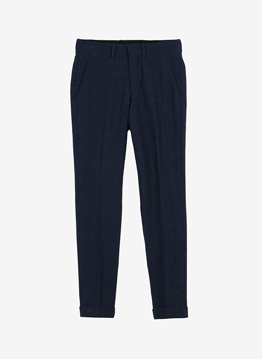 Duble Paça Slim Fit Lacivert Erkek Pantolon 1087313