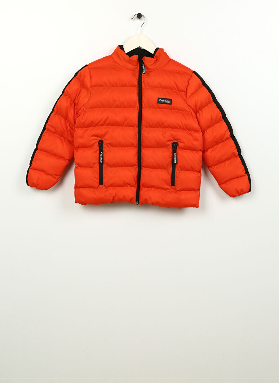 Discovery Expedition Turuncu Erkek Çocuk Dik Yaka Basic Kapitone Mont D3WB-MNT5 - 1