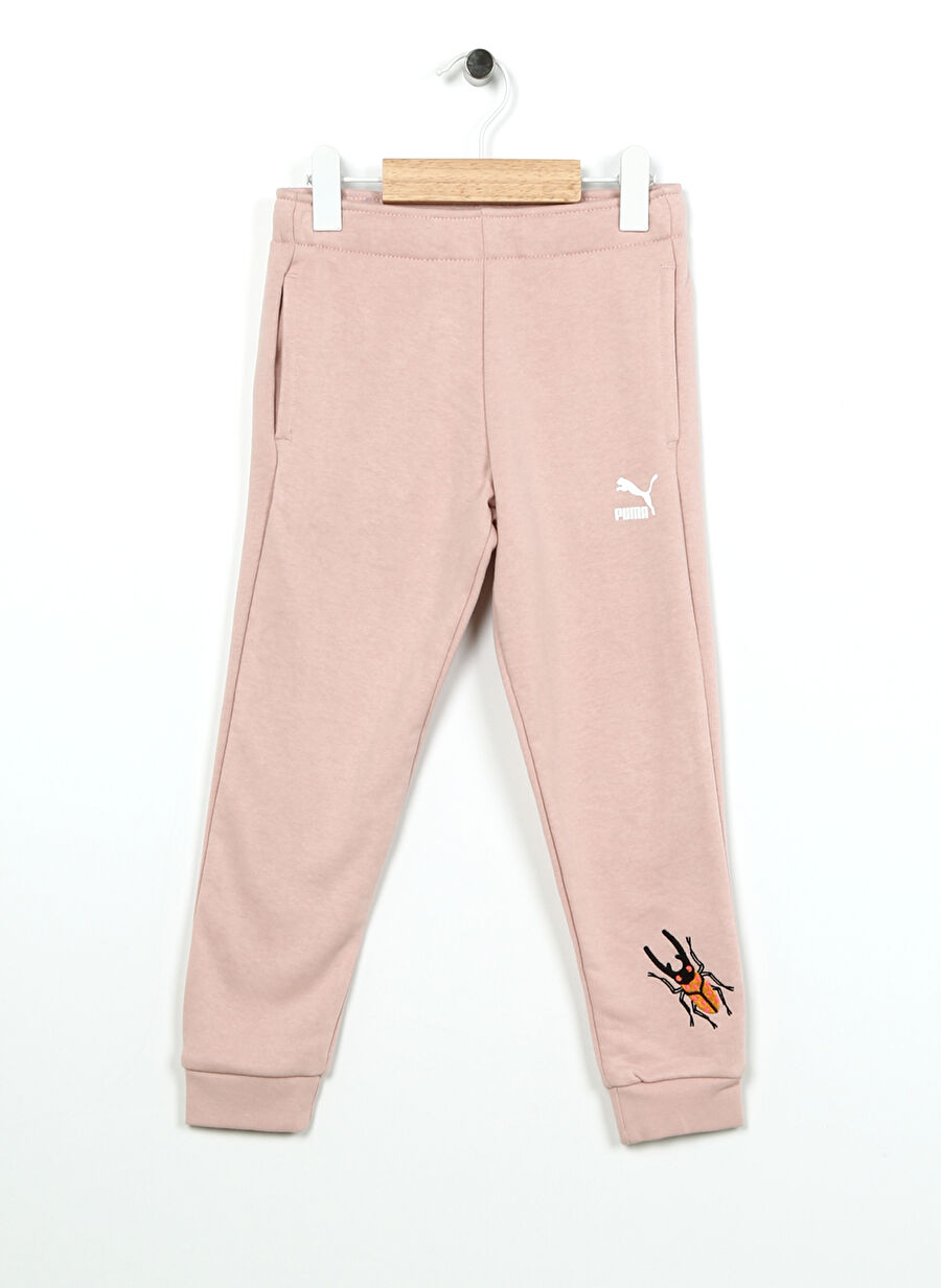 Puma Pembe Erkek Çocuk Lastikli Uzun Lastikli Eşofman Altı 67013647 SMALL WORLD Sweatpants