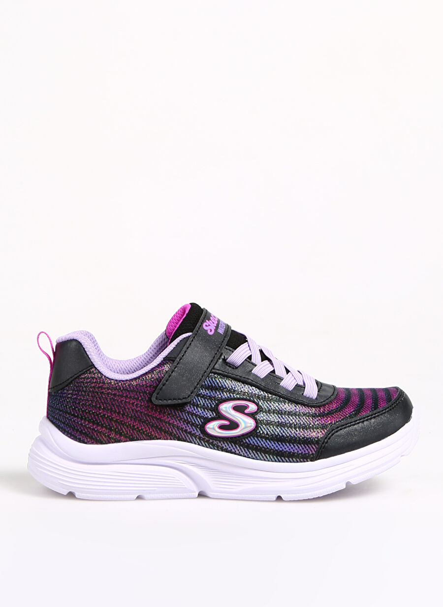 Skechers BKMT WAVY LITES Waterproof Kız Çocuk Siyah - Çok Renkli Yürüyüş Ayakkabısı 303393L