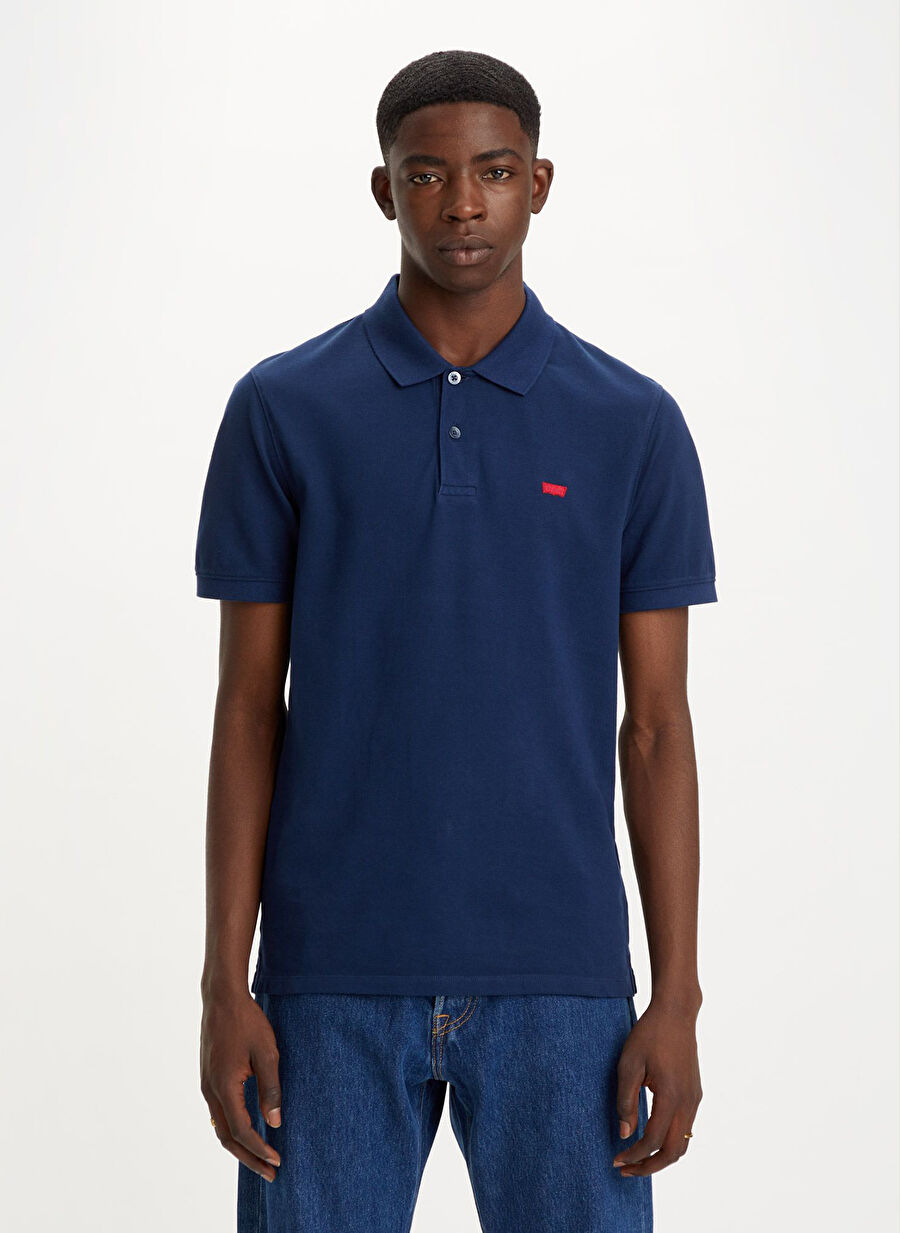 Levis Mavi Erkek Polo Normal Kalıp Polo T-Shirt A4842-0003_SLIM HOUSEMARK POLO NAVA