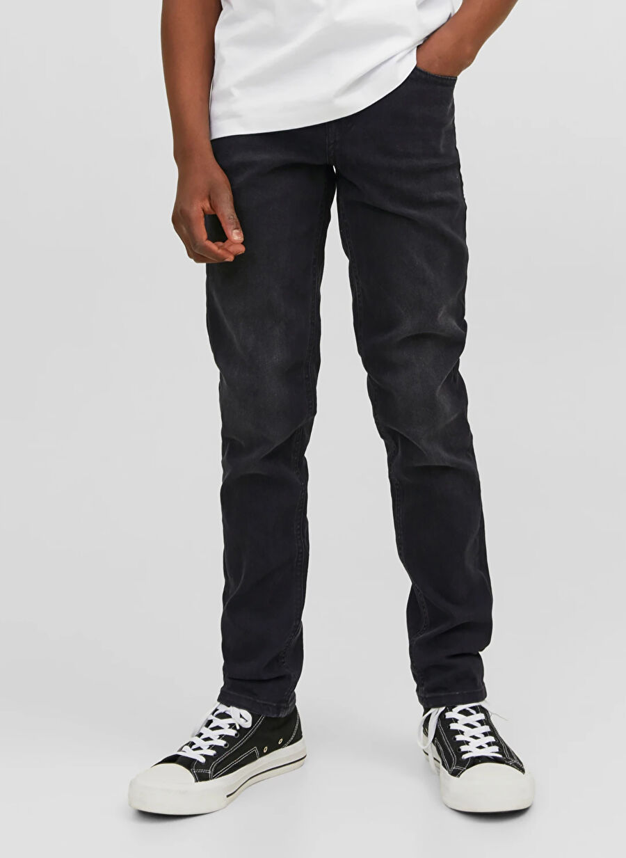 Jack & Jones Siyah Erkek Çocuk Boru Paça Uzun Düz Denim Pantolon JJIGLENN JJORIGINAL MF 073 NOOS JNR