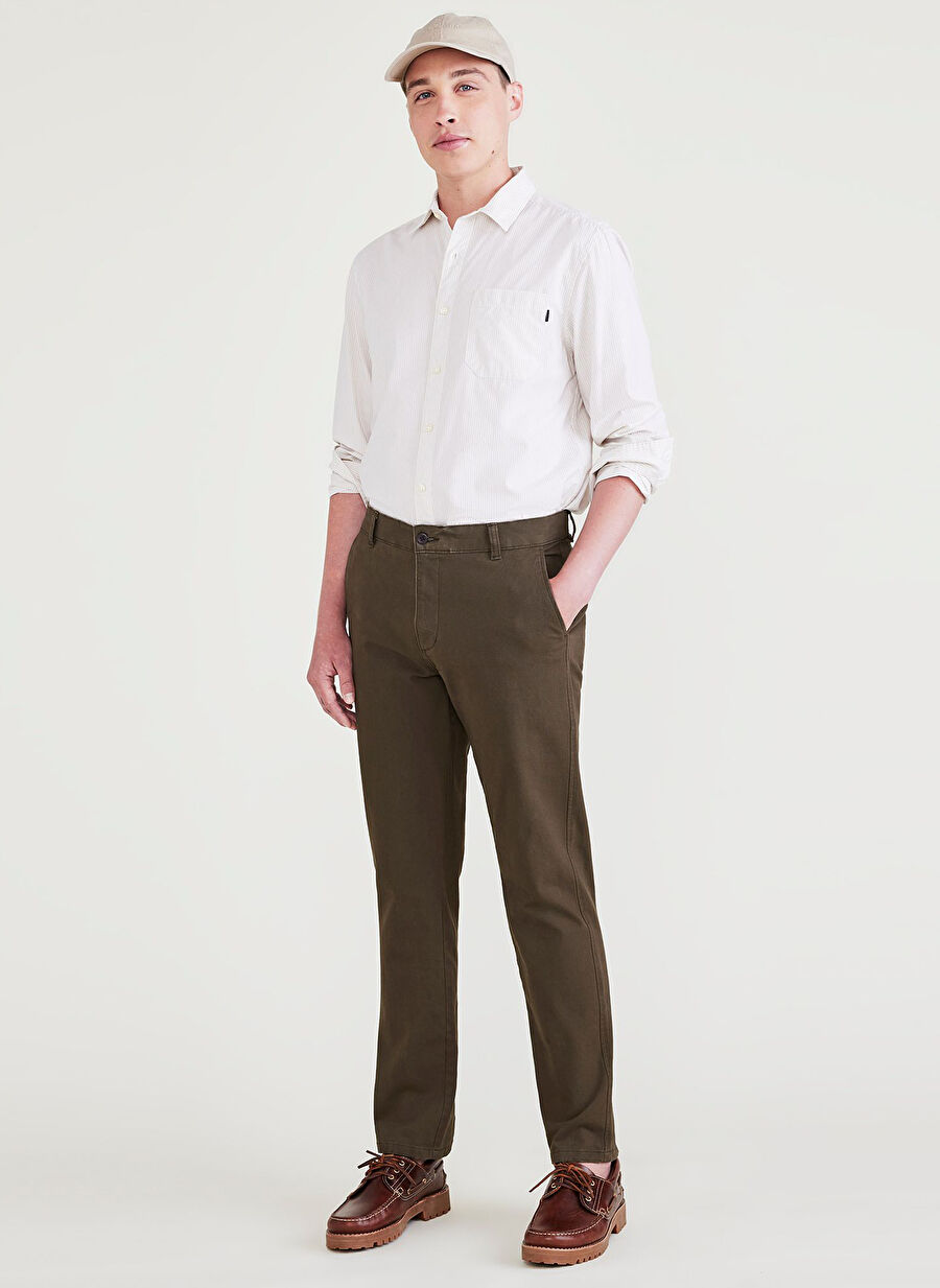 Dockers Normal Bel Slim Paça Slim Fit Kahve Erkek Pantolon 79488-0178