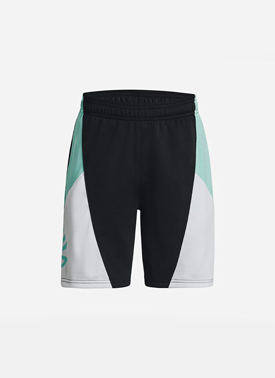 Under Armour Siyah Erkek Çocuk Bol Paça Bağlamalı Bol Kesim Düz Şort 1380334-001 Curry Boys Splash Short