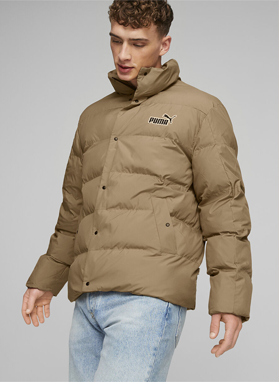 Puma Krem Erkek Dik Yaka Regular Fit Mont 67537685 Better Polyball Puffer