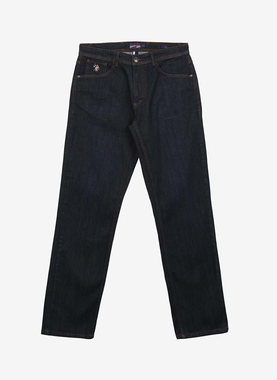 U.S. Polo Assn. Normal Bel Normal Paça Relaxed Mavi Erkek Denim Pantolon RACOPO23K-R