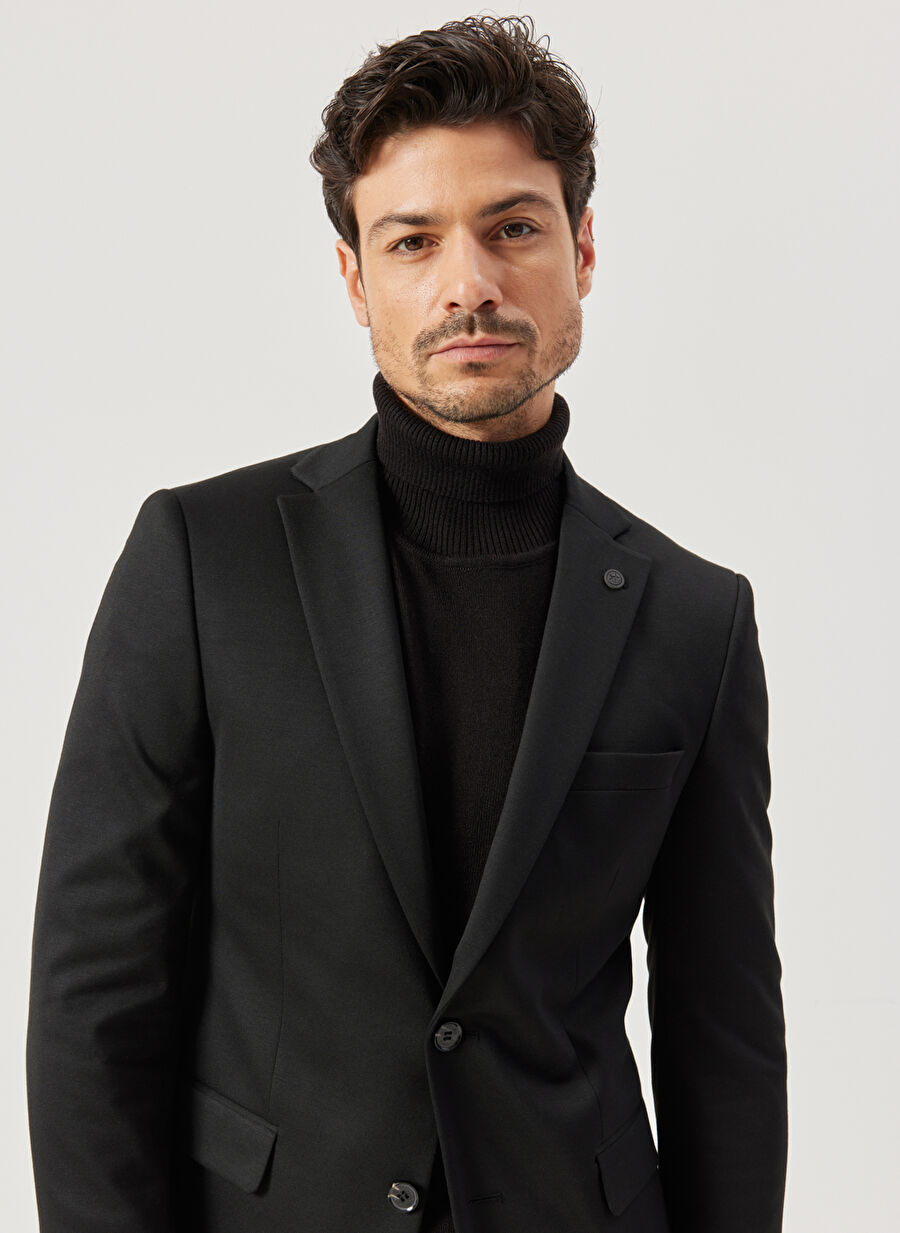 Altınyıldız Classics Slim Fit Siyah Erkek Takım Elbise 4A3010000101