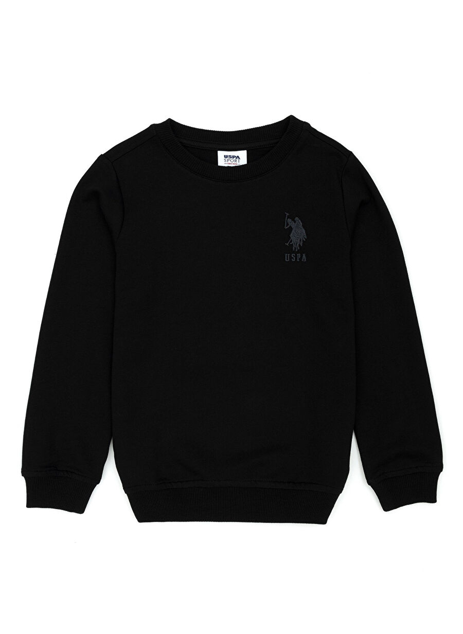 U.S. Polo Assn. Erkek Çocuk Siyah Sweatshırt JELLYKIDSSK023