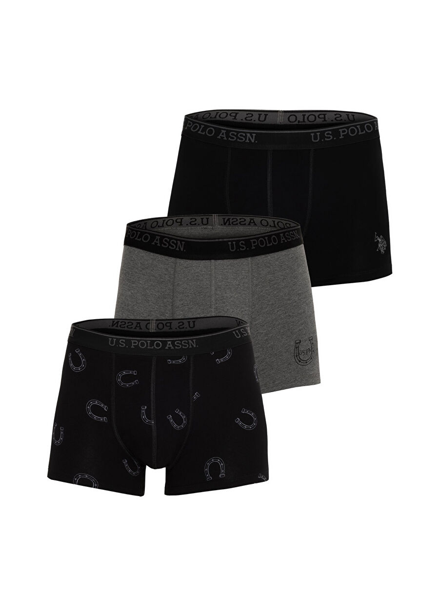 U.S. Polo Assn. Siyah Erkek Boxer 80304 - BOXER - SIYA