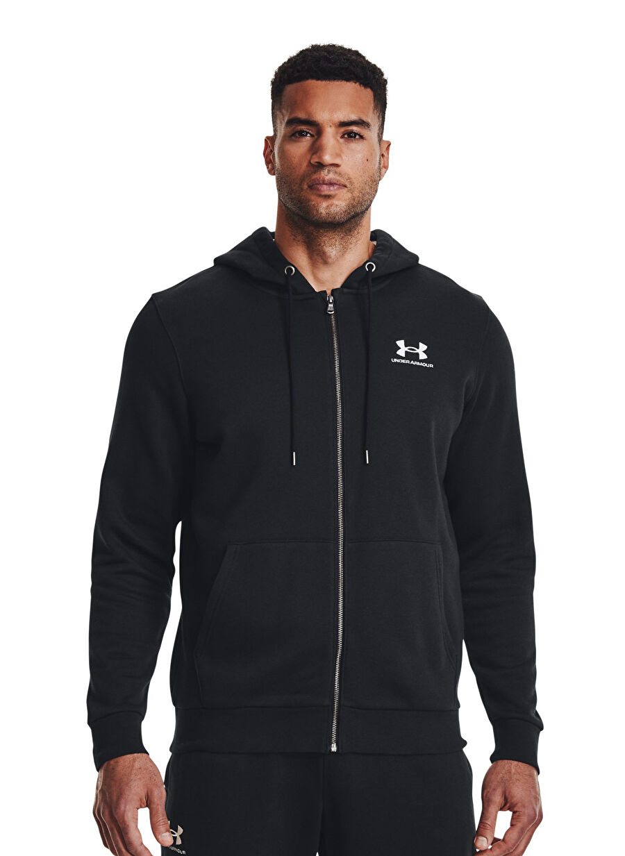 Under Armour 881-001 Ua Essential Fleece Fz Hood Siyah Kapüşon