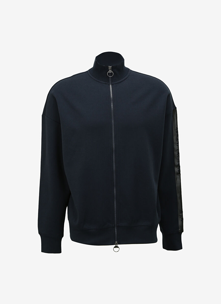 Armani Exchange Gömlek Yaka Lacivert Erkek Sweatshırt 6RZMCB 1510 NAVY