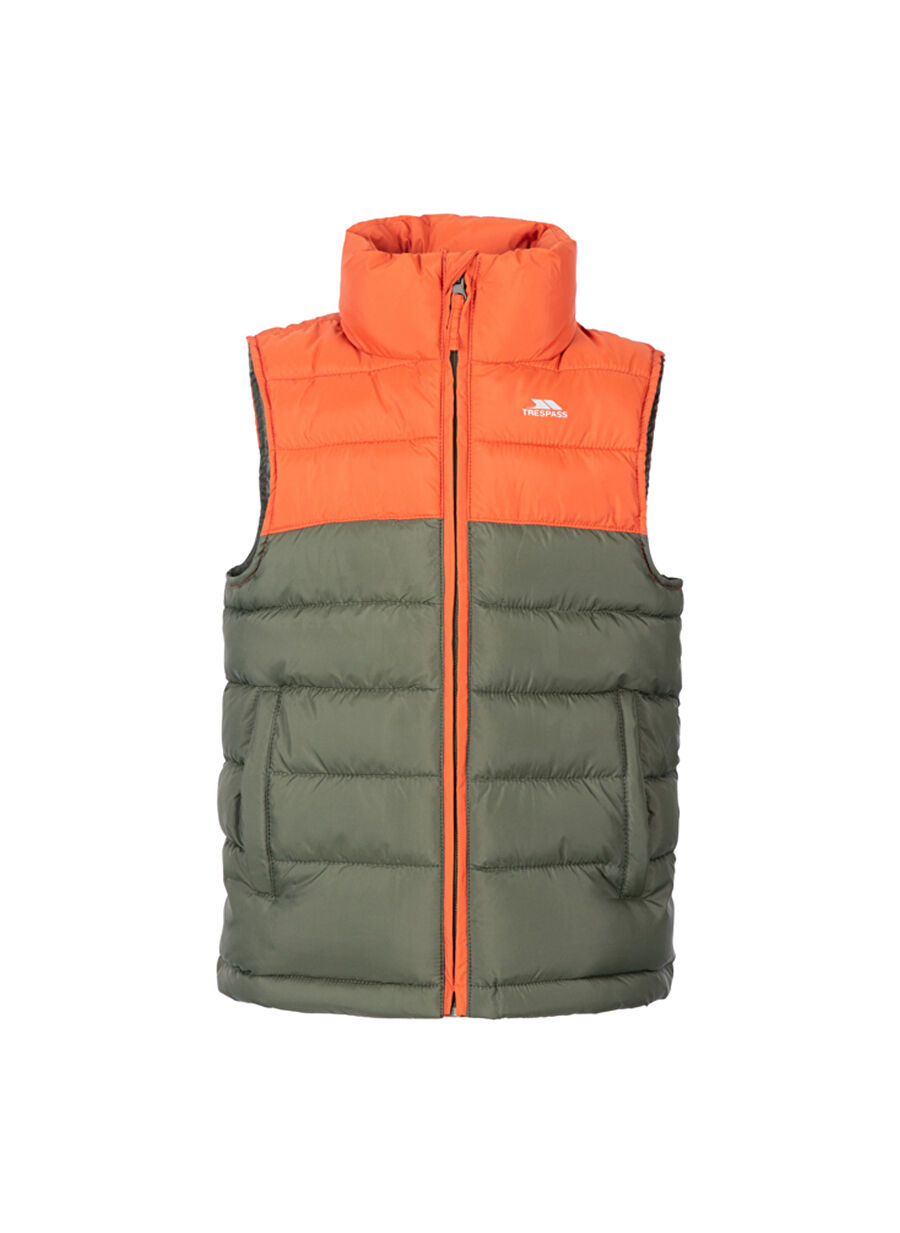 Trespass Turuncu Erkek Çocuk Normal Kalıp Puffer Yelek OSKAR GILET - KIDS GILET