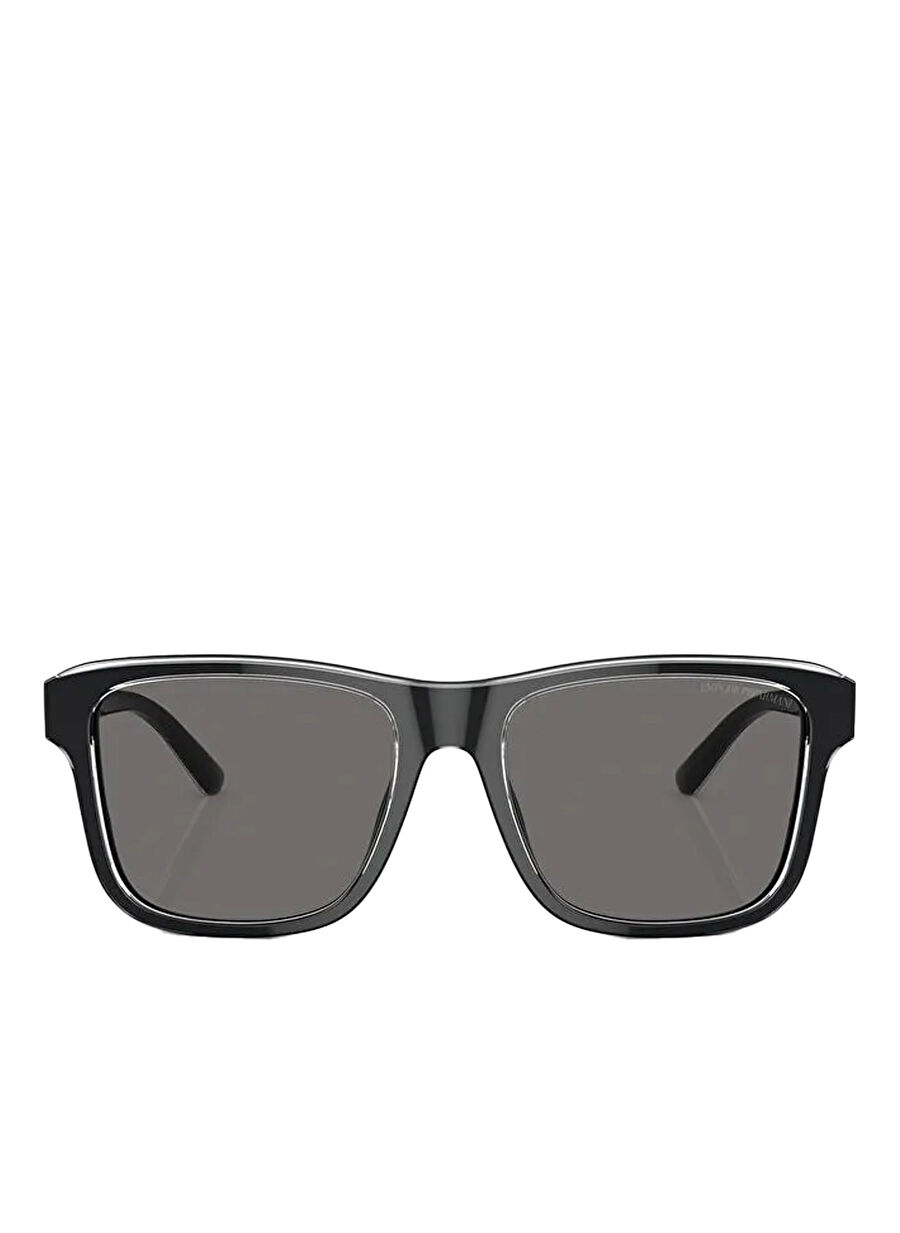 Emporio Armani EA4208 Dikdörtgen Siyah Erkek Polarize Güneş Gözlüğü