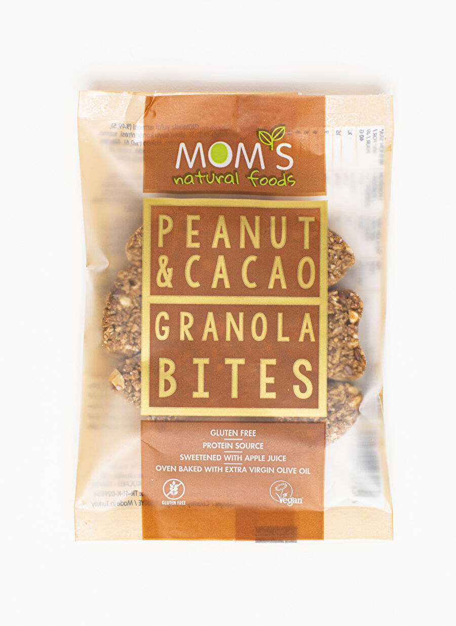 Moms Natural Foods Glutensiz Yer Fıstığı & Kakao Granola Bites