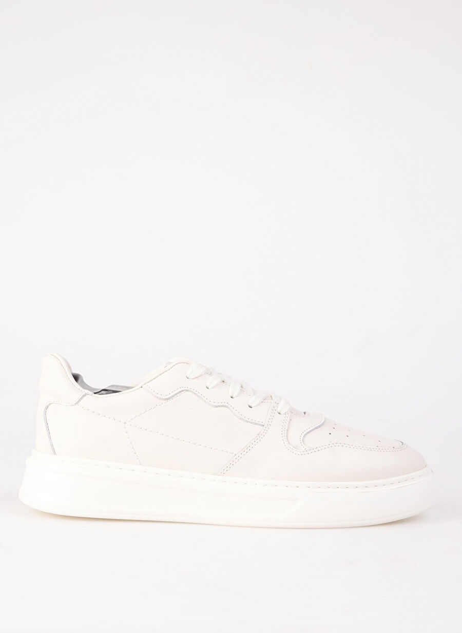Fabrika Ekru Erkek Deri Sneaker AELI
