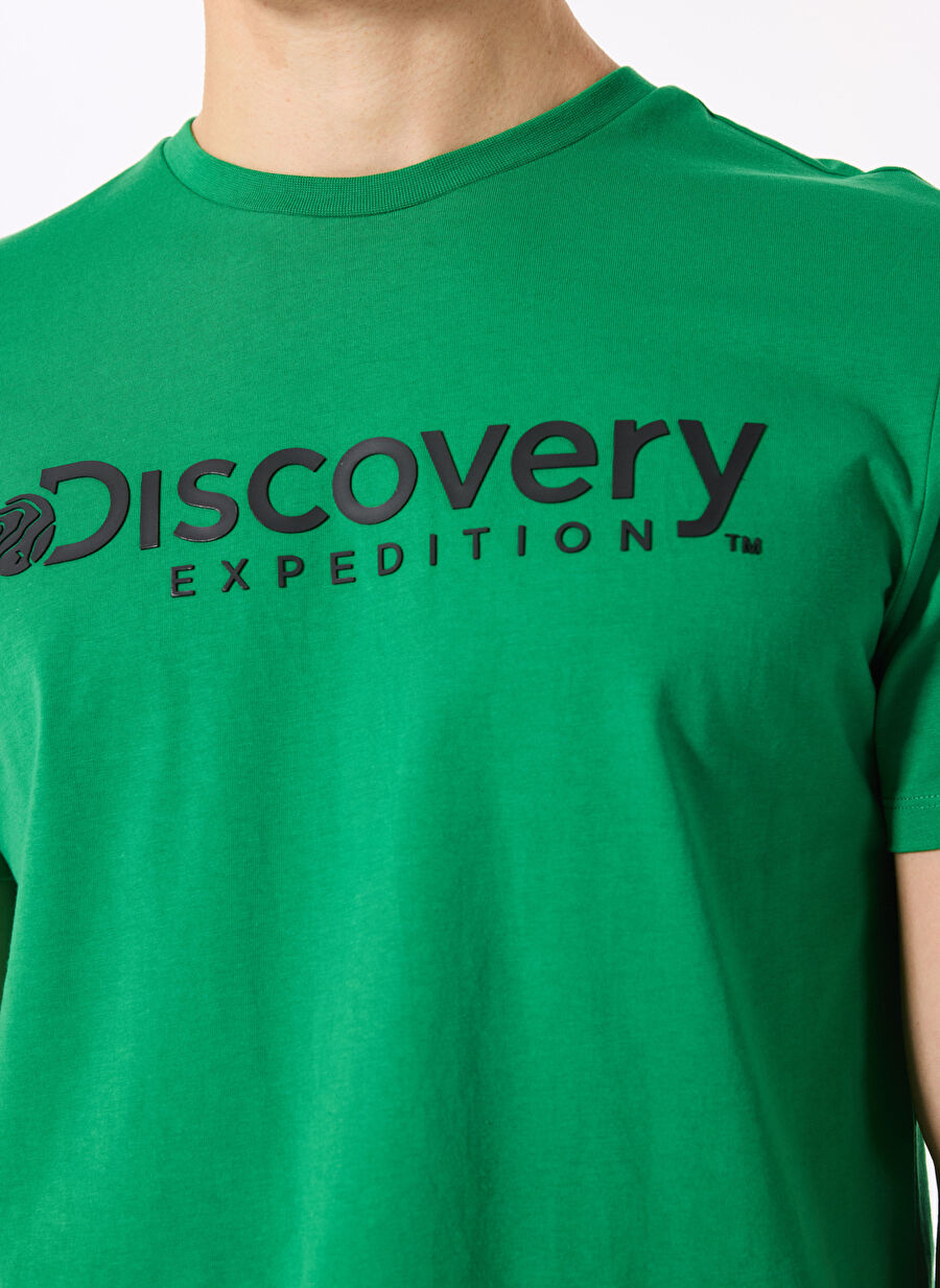 Discovery Expedition Yeşil Erkek Bisiklet Yaka T-Shirt D4sm