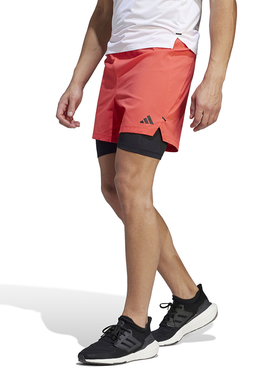 adidas Turuncu - Siyah Erkek Şort IL1397-2IN1 POWER SHORT