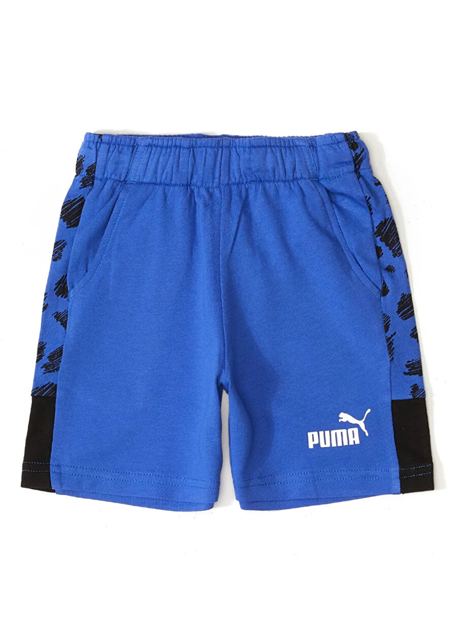 Puma Lastikli Bel Normal Mavi Erkek Şort 67334892-ESS+ PUMA MATES Shorts