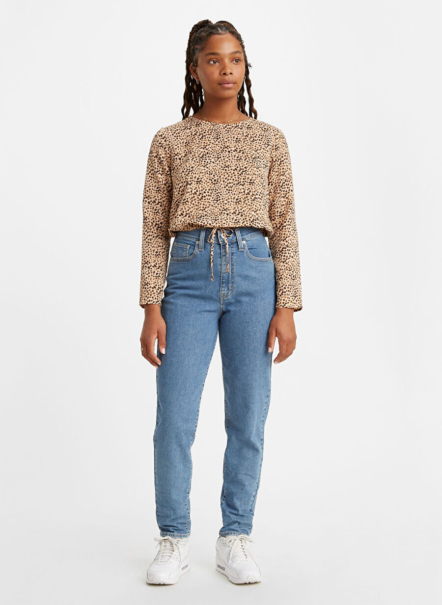 Levis Mom Jean Fyi Açık Mavi Kadın Yüksek Bel Denim Pantolon