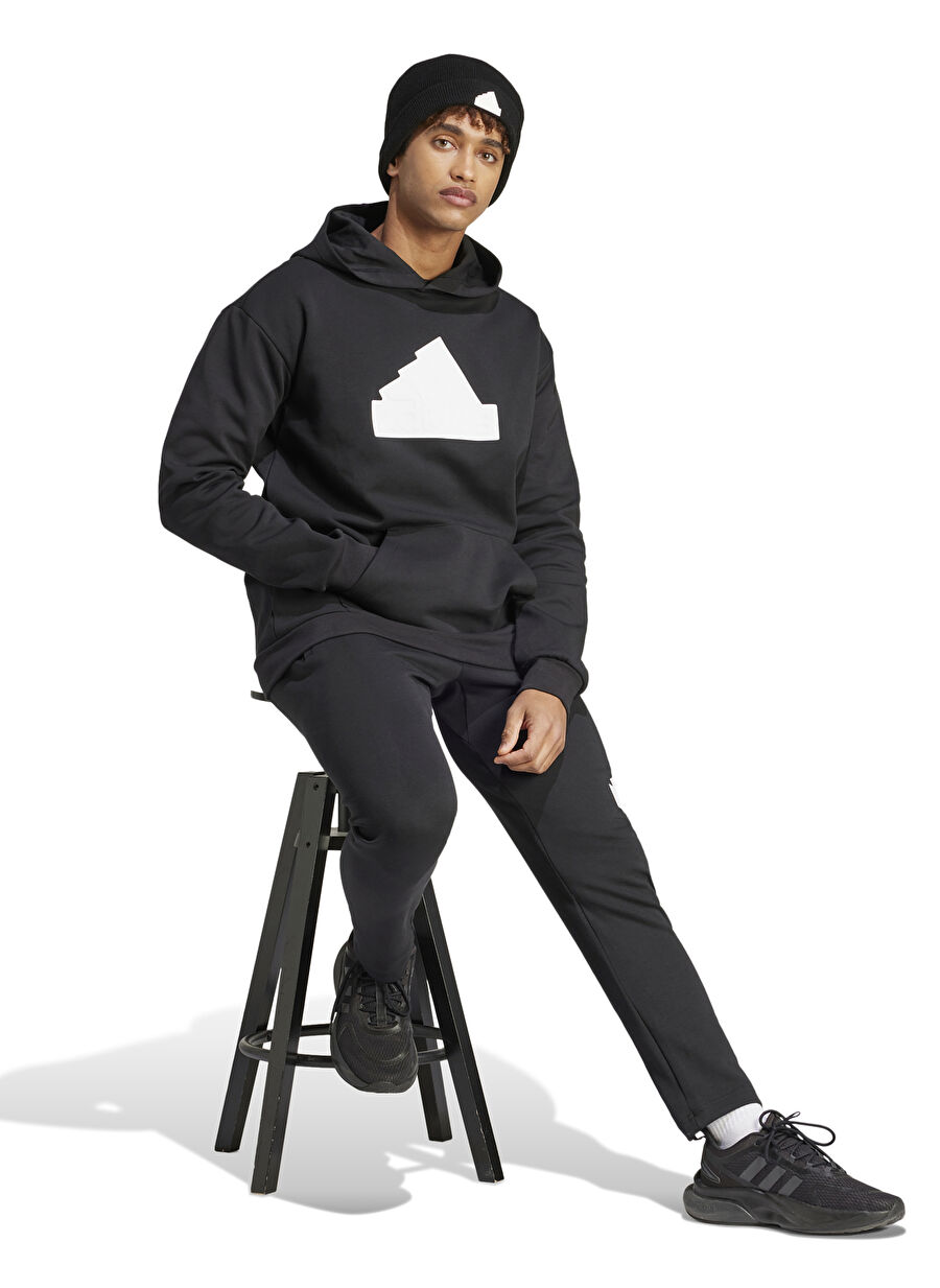 adidas IR9181 M Siyah Erkek Kapüşon Yaka  Normal Kalıp Sweatshirt