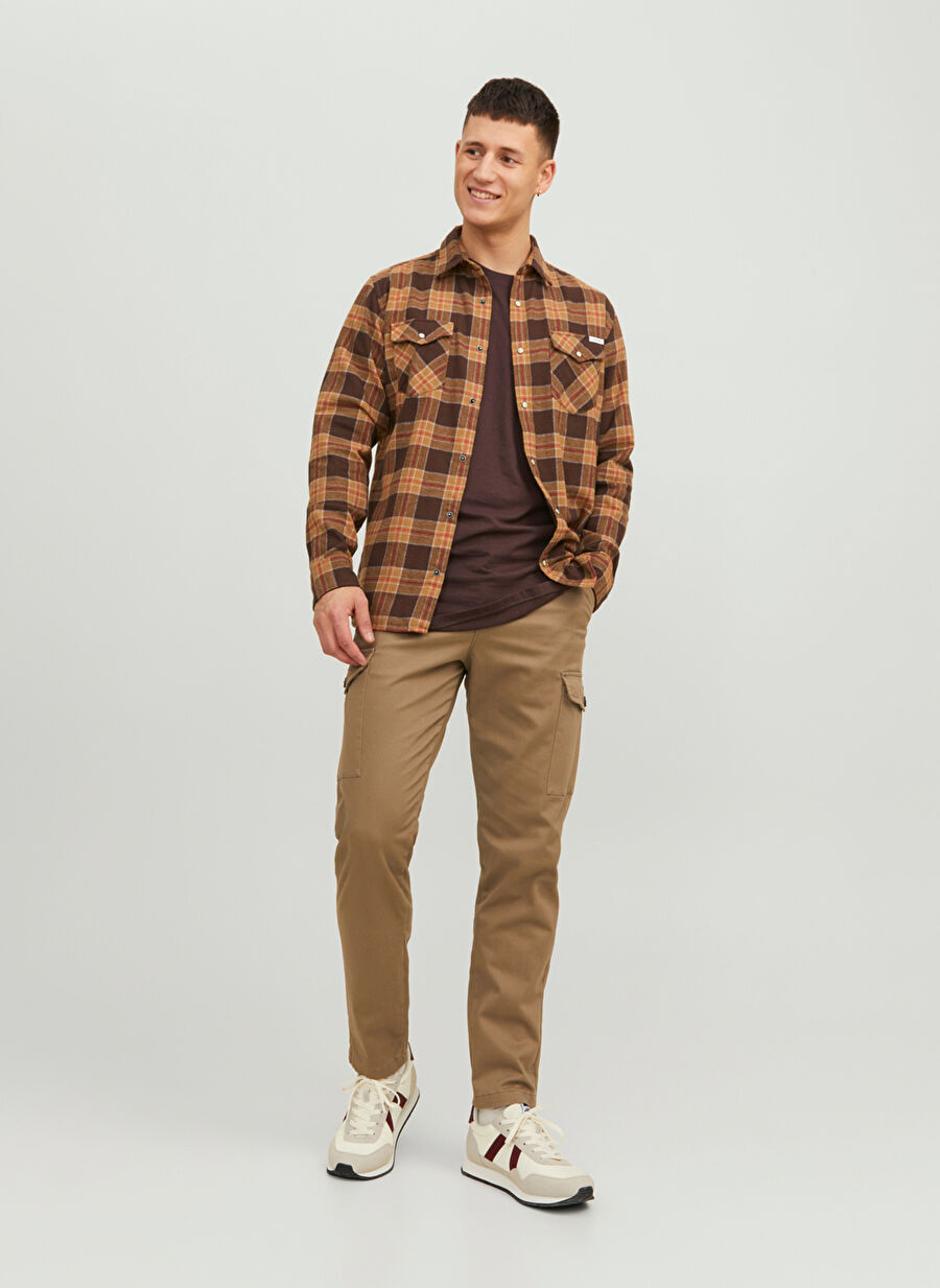 Jack & Jones Bej Erkek Regular Fit Pantolon 12248431