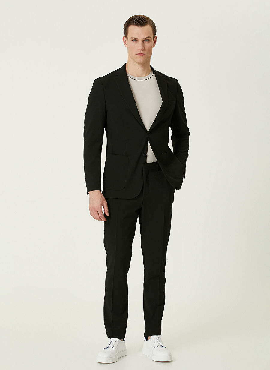 Network Slim Fit Siyah Erkek Takım Elbise 1090710