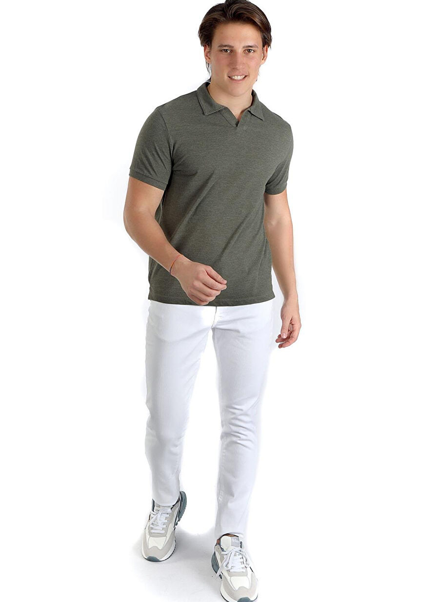 Lee Cooper Haki Erkek Polo T-Shirt 242 LCM 242030 POXLA HAKİ