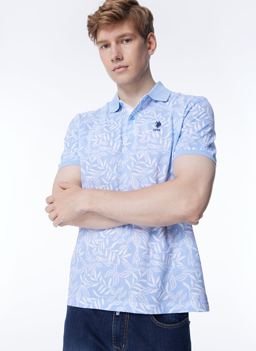 U.S. Polo Assn. Açık Mavi Erkek Regular Fit Polo T-Shirt GETAFE Boyner