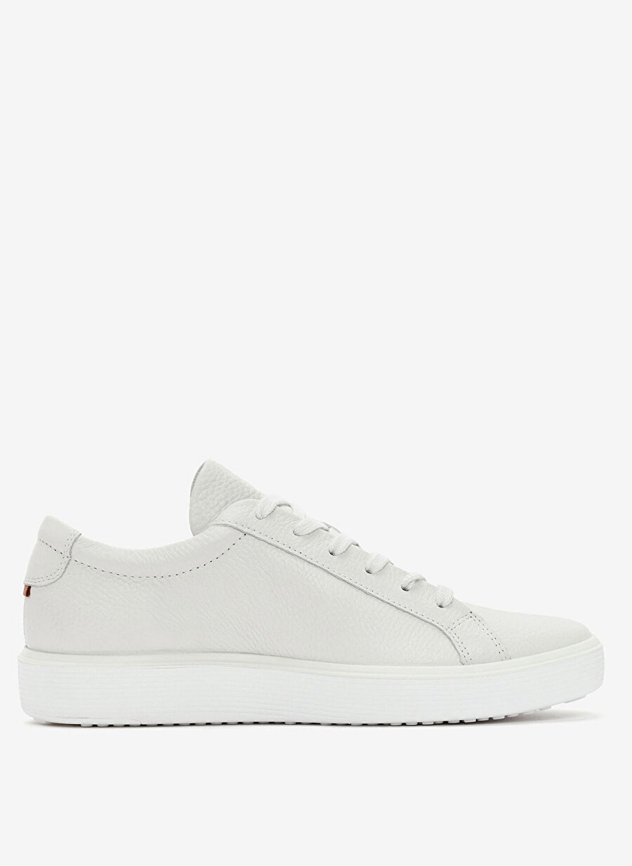 Ecco Beyaz Deri Erkek Günlük Spor Ayakkabı Soft 60 White