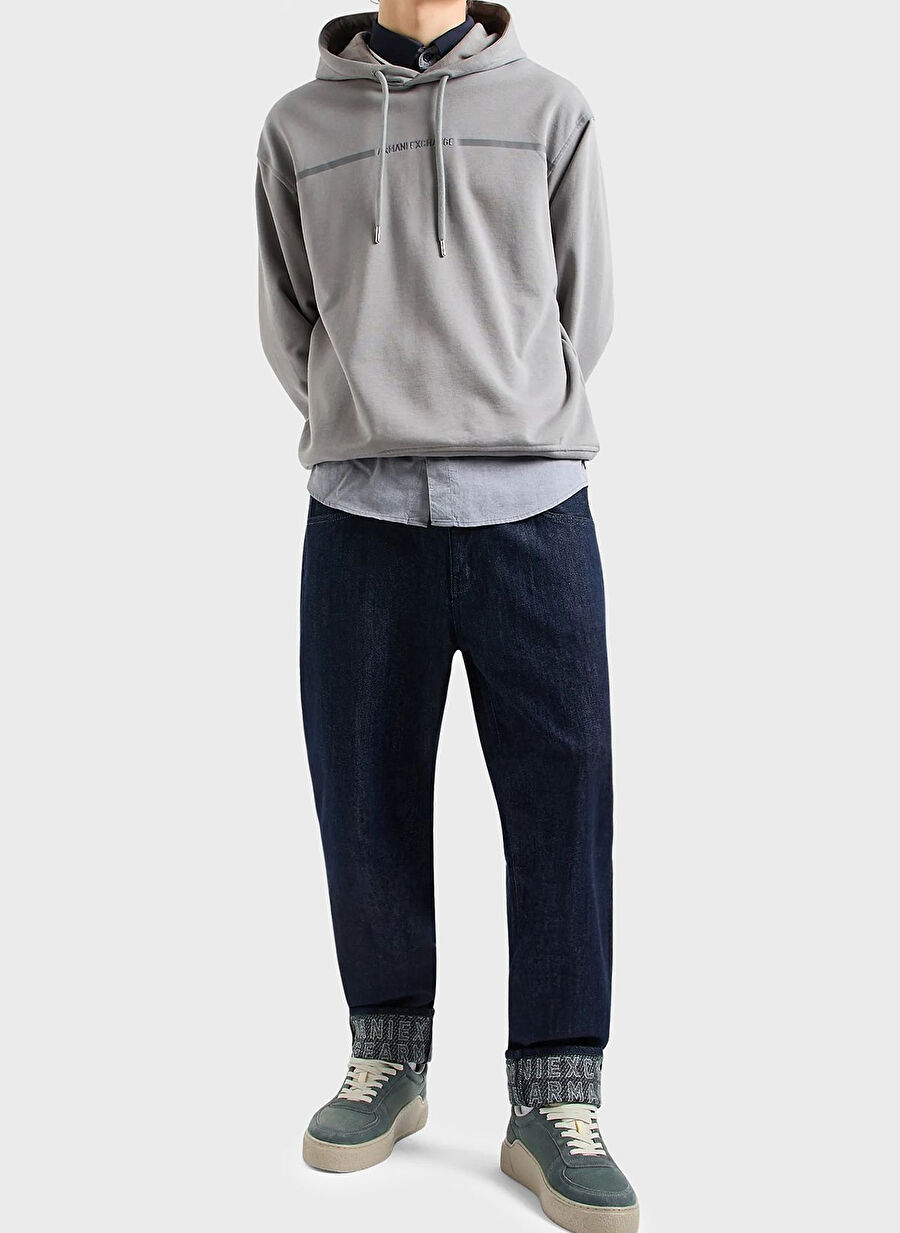 Armani Exchange  Erkek Düz Paça Slim Fit  Denim Pantolon 3DZJ13 Z1XKZ 25FR