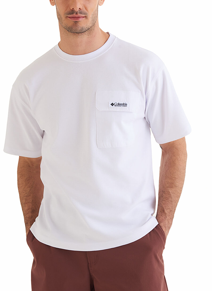 Columbia CSC Heritage  Beyaz Erkek Kısa Kollu T-shirt