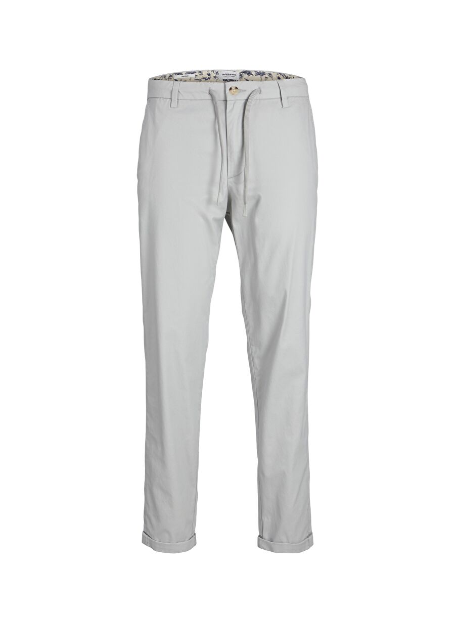 Jack & Jones Gri Erkek Havuç Kalıp Chino Pantolon JPSTACE JJSUMMER CHINO