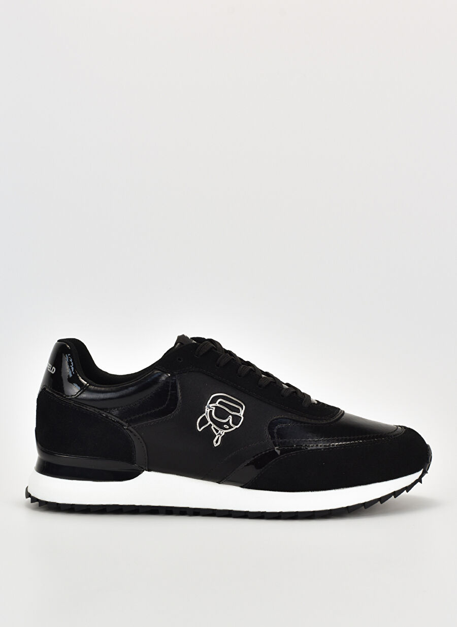 Karl Lagerfeld Siyah Erkek deri Sneaker VELOCITOR II Karl NFT Lo Lace