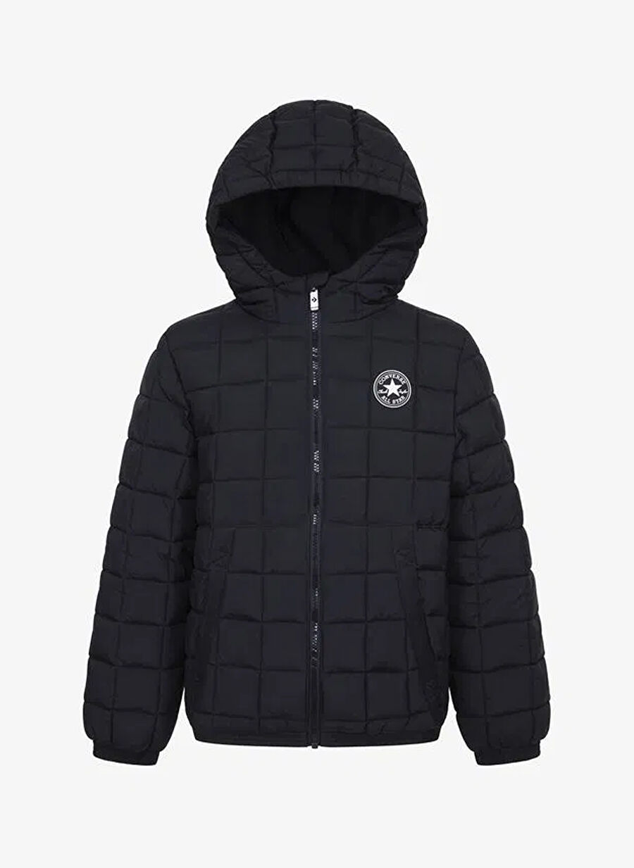 Converse Siyah Erkek Çocuk Düz Mont CNVB MDWT PUFFER - 1